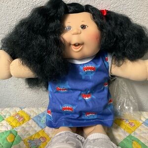 Vintage Cabbage Patch Kid Play Along PA-12 Asian Girl Black Hair Brown Eyes